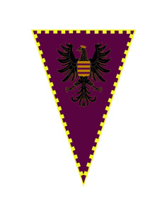 Middelalderlig bannerørn med krone