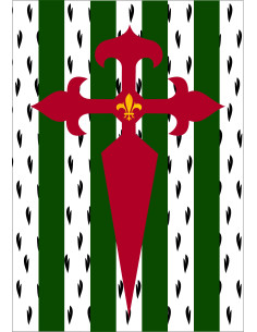 Estandarte Medieval Cruz de Santiago