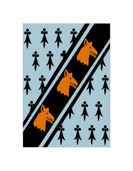 Mittelalterliches Drachenkopfbanner