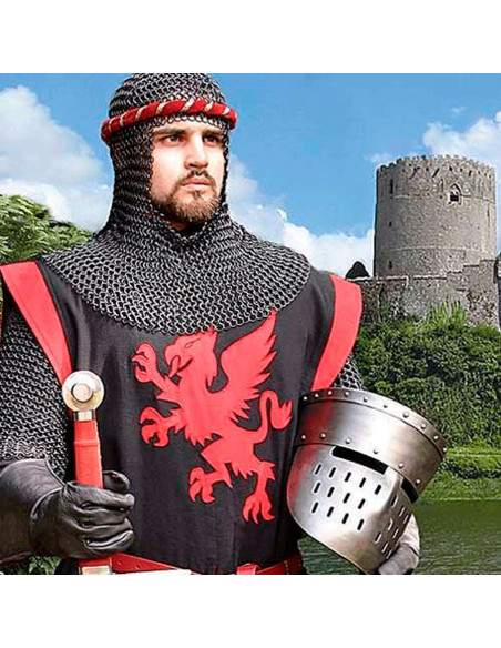 Overgang middeleeuwse ridderhelm