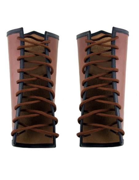 Keltisk brune Vegvisir læderarmbånd