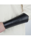 Keltische Armbänder aus schwarzem Vegvisir-Leder