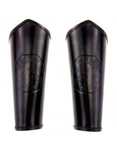 Brazaletes Celtas piel Vegvisir negros