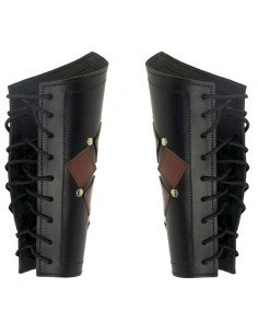 Mittelalterliche Armbänder in Schwarz-Braun 2