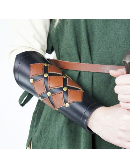 Middeleeuwse armbanden Zwart-bruine...