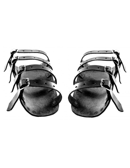 Brazaletes Medievales Mar en cuero negro Brazaletes Medievales Mar en cuero negro