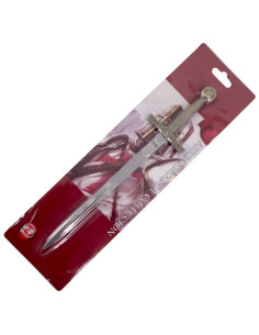 Abrecartas Excalibur, acabado bronce 2