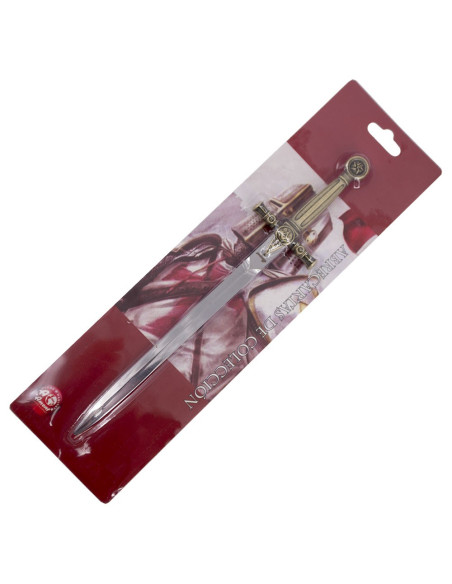 Vrijmetselaars-briefopener, bronzen...