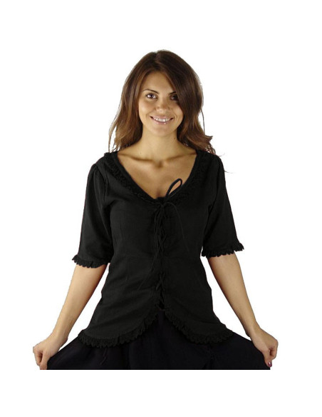 Blusa medieval Thea, algodón fino... Blusa medieval Thea, algodón fino...