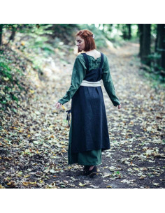 Mittelalterliche Tunika für Damen Hildegard, schwarz 2