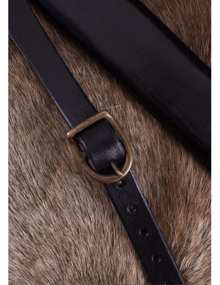 Kreuzritterschwert mit Lederscheide