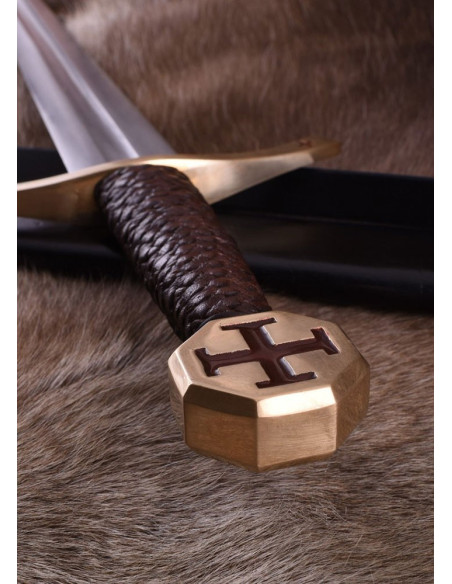 Espada Cruzados con vaina de cuero