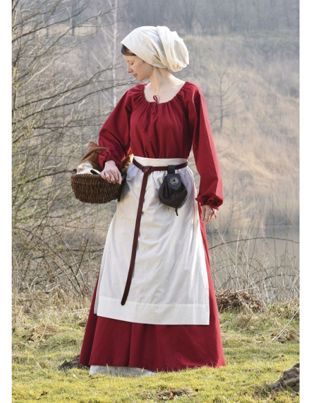 Middelalderlig bomuldsforklæde,...