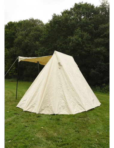 Jaima Sajona de 4 x 6 m., blanco natural