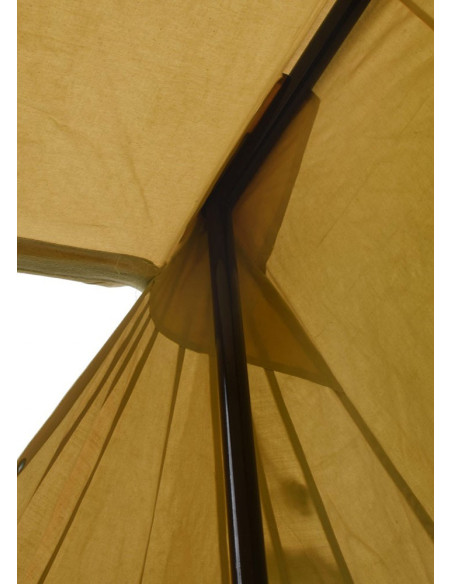 Saksische tent 4 x 6 m., naturel wit