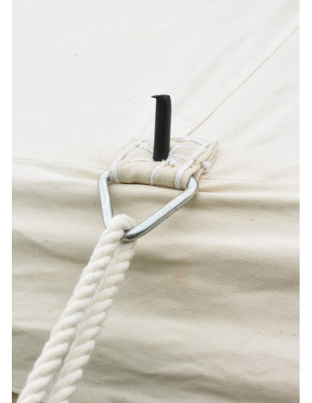 Middeleeuwse tent 5 x 5 m, natuurlijk...