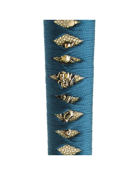 Shikoto Longquan Master Teal Katana,...