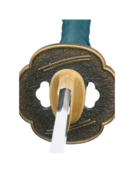 Shikoto Longquan Master Teal Katana,...