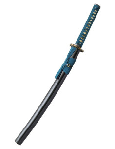 Shikoto Longquan Master Teal Wakizashi, met de hand gesmeed 2