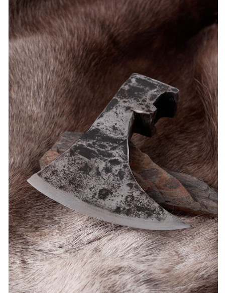 Handgesmede Vikingbijlkop