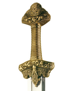 Vikingzwaard in brons