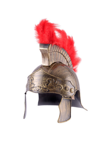 Römischer Helm mit Federbusch für Kinder
