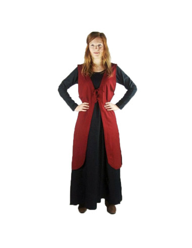 Middeleeuws wapenrok model Brisella, rode kleur