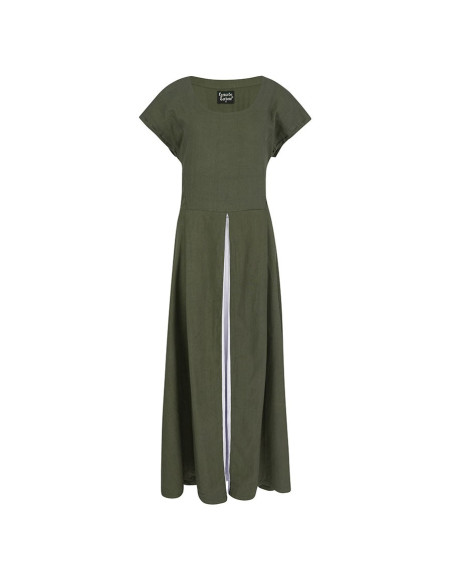 Grün-weißes Mittelalterkleid Modell...