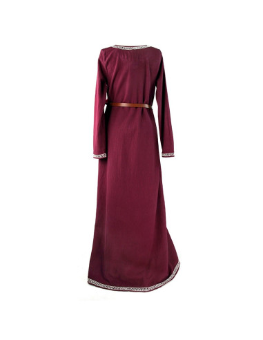 Wikinger langes Kleid Modell Brigida, rote Farbe