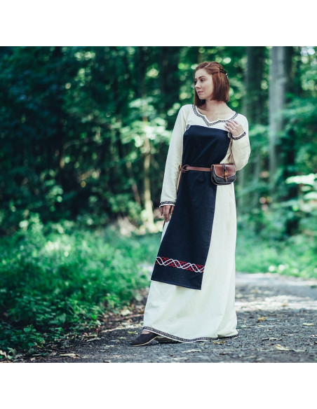 Sort vikingeforklæde model Bua