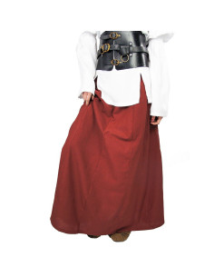 Middelalderskørt Diana model, rød
