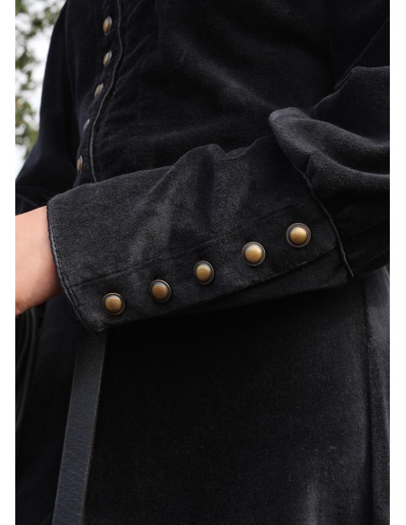 Elizabeth middeleeuwse jurk, zwart...