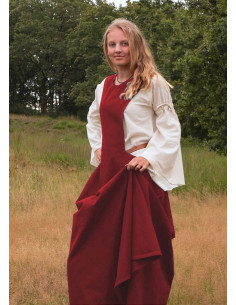 Andra middelalderkjole, rød