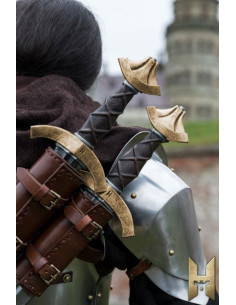 Espada medieval de una mano serie Stronghold, dorada 2