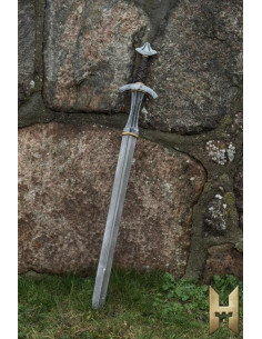 Espada medieval de una mano serie Stronghold, níquel