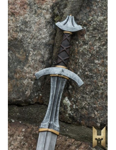 Espada medieval de una mano serie Stronghold, níquel 2
