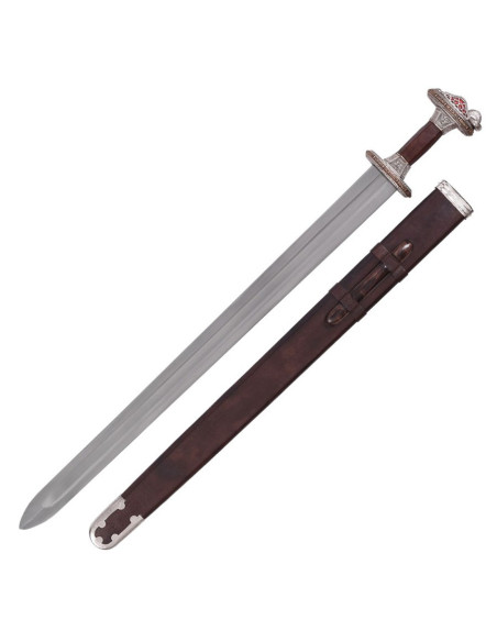 Espada sueca Era de Vendel, con vaina