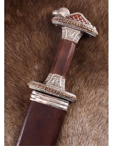 Espada sueca Era de Vendel, con vaina