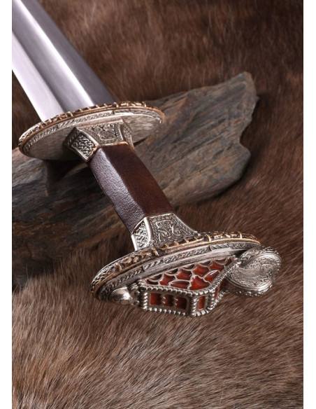 Espada sueca Era de Vendel, con vaina