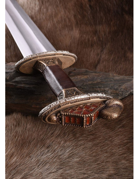 Espada sueca en bronce Era de Vendel,...