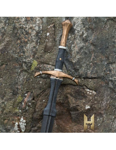 Middeleeuws bastaardzwaard Stronghold serie, goudkleurig 2