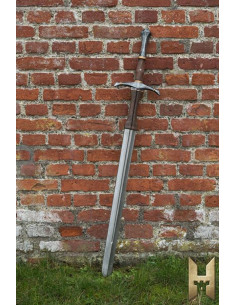 Espada medieval bastarda serie Stronghold, color metal