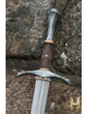 Espada medieval bastarda serie Stronghold 96 cm, color metal