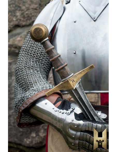 Stronghold serie riddersværd, gyldent