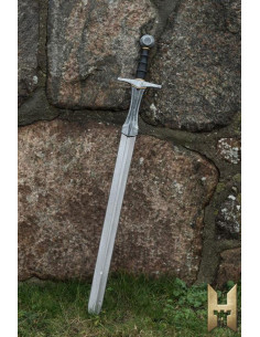 Stronghold serie ridderzwaard, metaalkleur