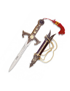 Templar dekorativ dolk, gylden