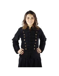 Captain Emilia Piratenjacke, schwarz