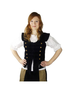 Kaptajn Adaliz piratvest, sort