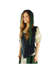 Crespina medieval mujer modelo Alex, verde
