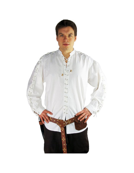 Camisa medieval con lazos modelo...